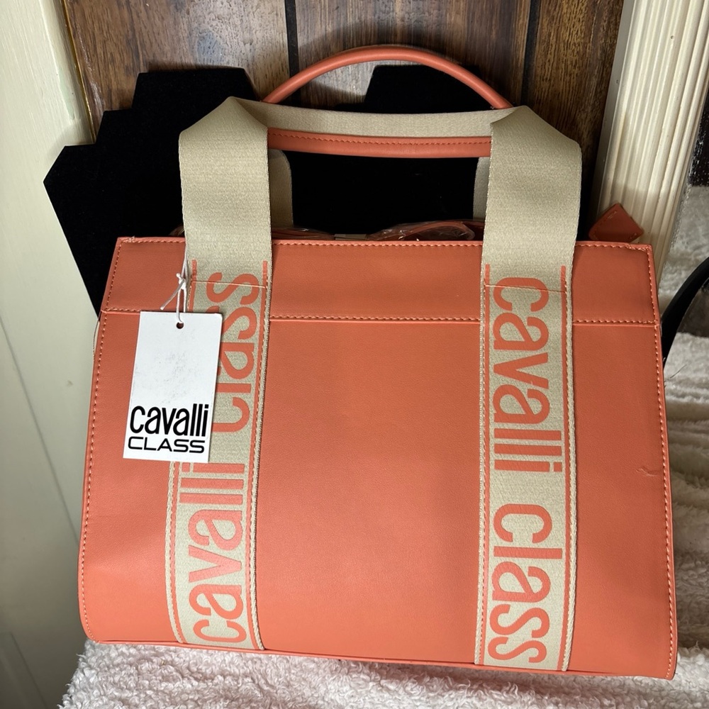Cavalli Class Coral Tote Bag - Picture 3 of 8